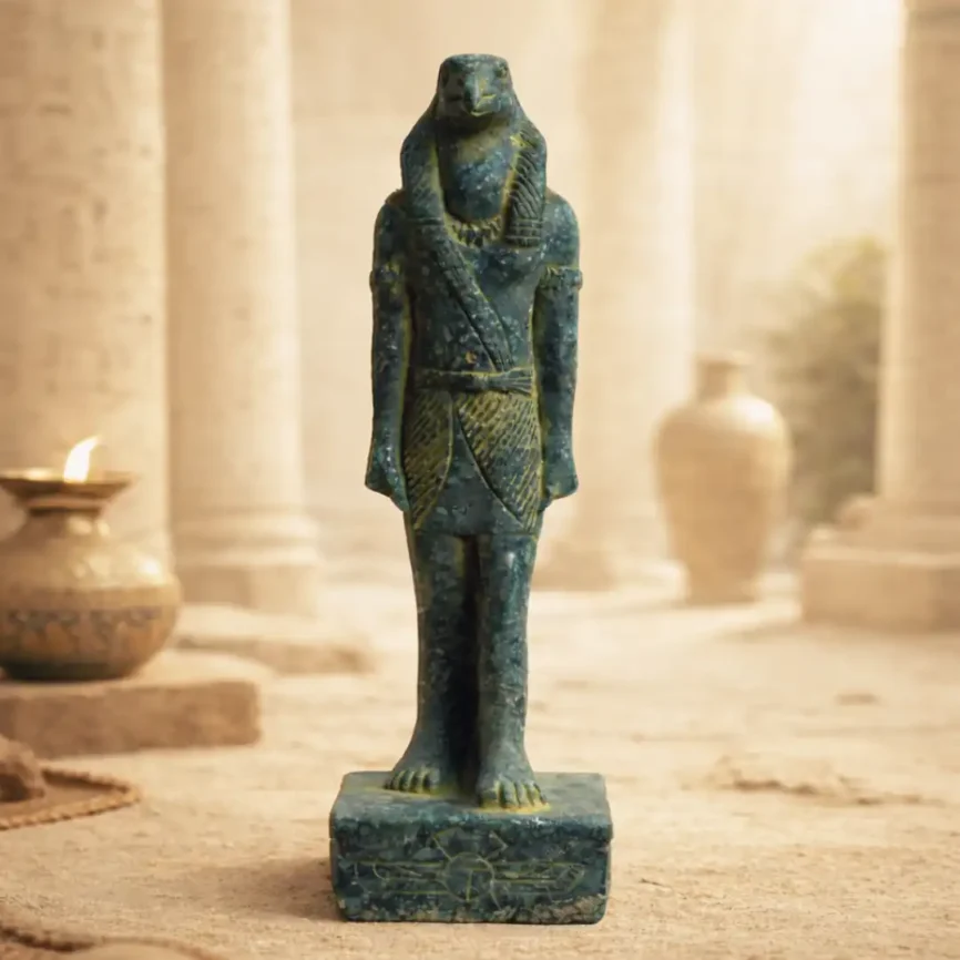 Athour Egyptian Knowledge Sculpture | Luxury Stone Décor