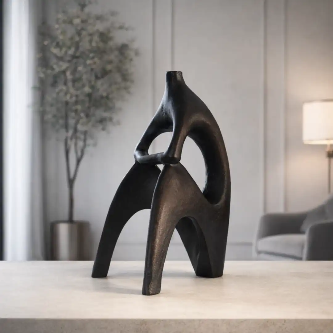 Silent Reflection Sculpture | Abstract Human Form - Image 2