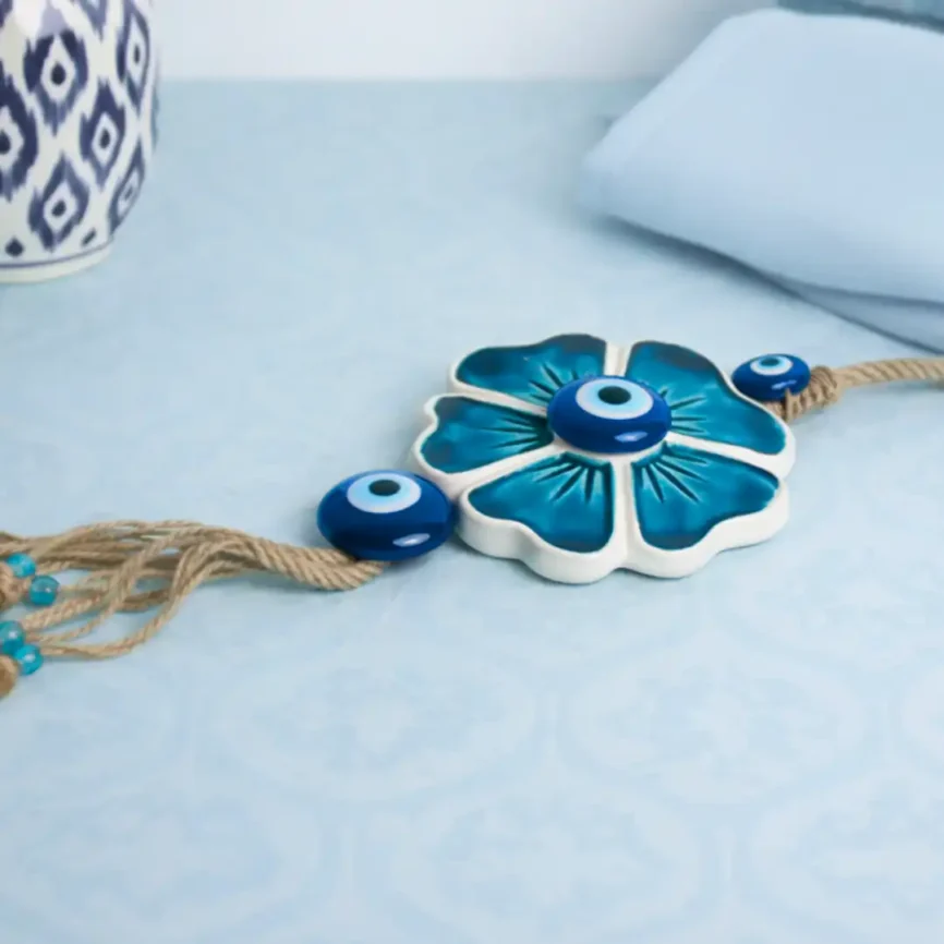 Bloom of Protection Evil Eye Wall Art