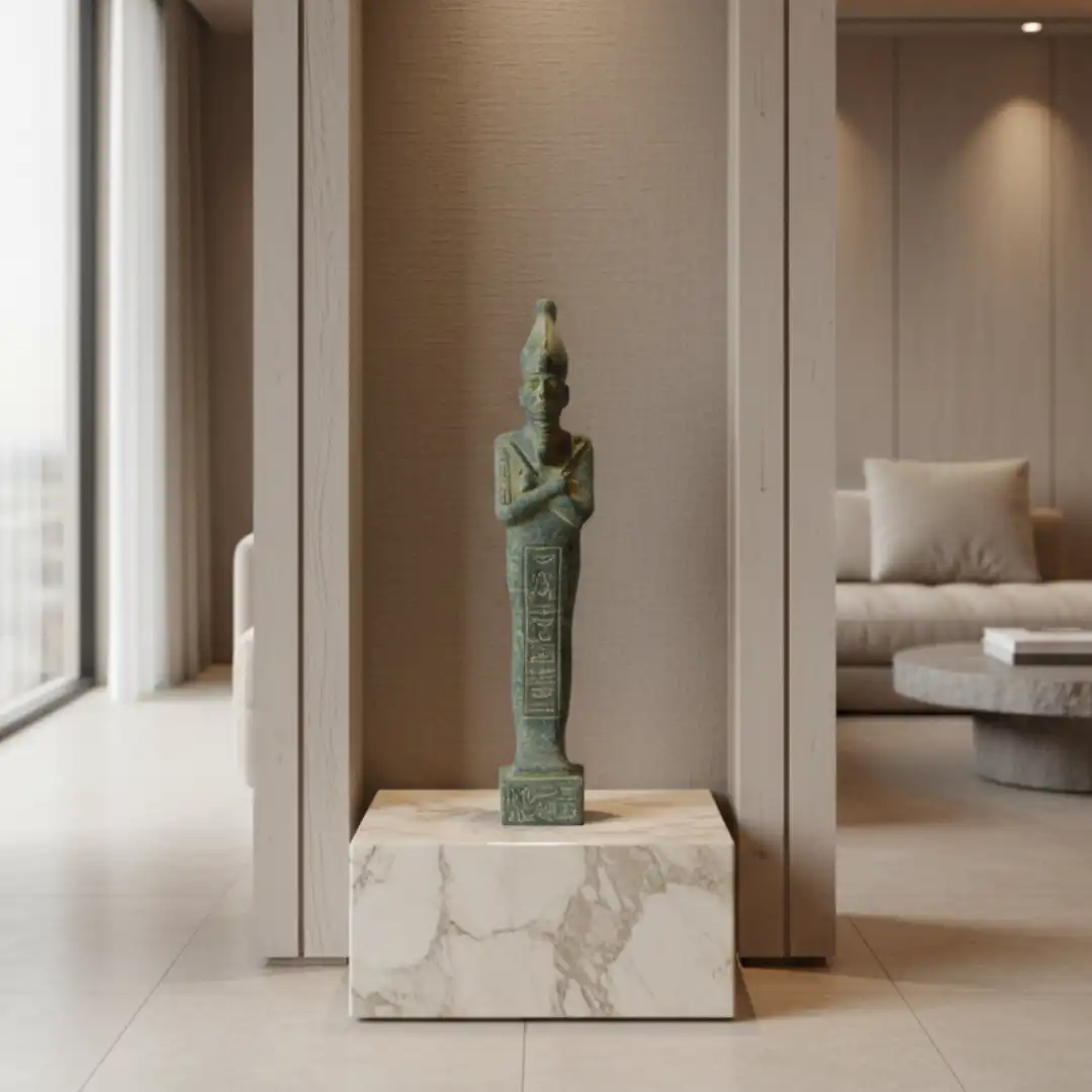 Osiris Egyptian Stone Sculpture | Luxury Décor Figurine - Image 2