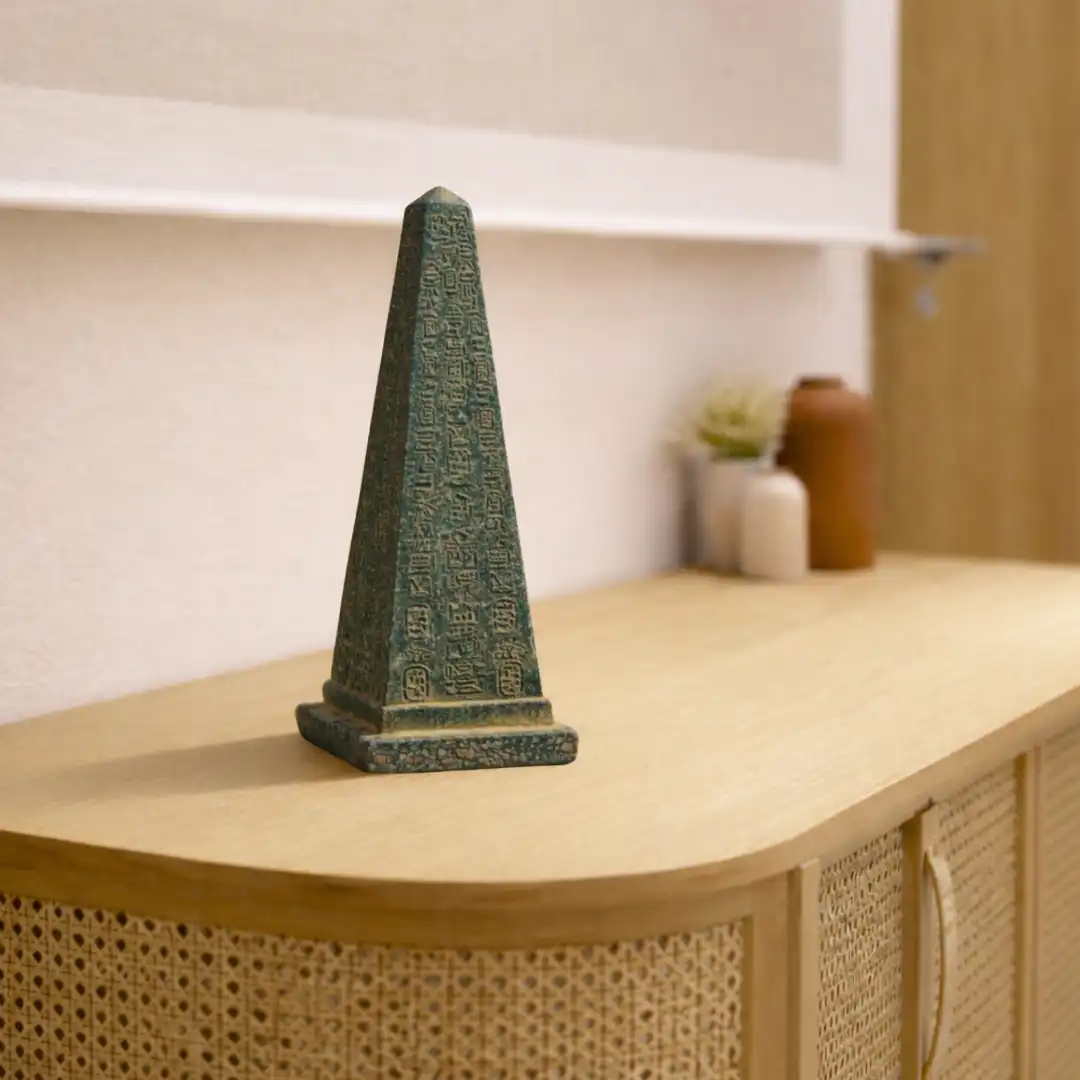 Obelisk Ancient Tower Sculpture | Ancient Egyptian Tower Stone Décor - Image 2