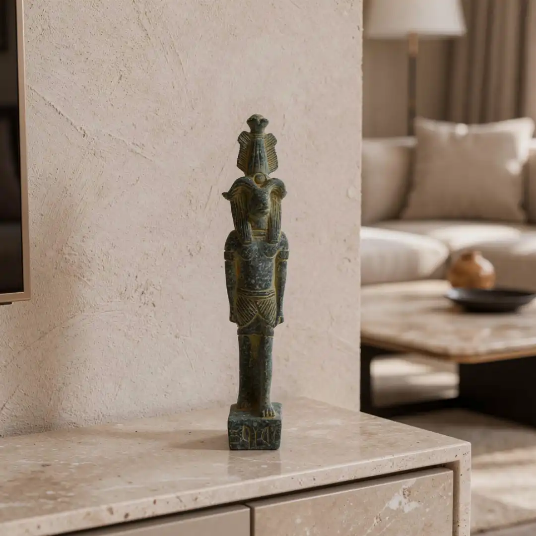 Sekhmet Divine Power Sculpture | Luxury Warrior Stone Décor - Image 2