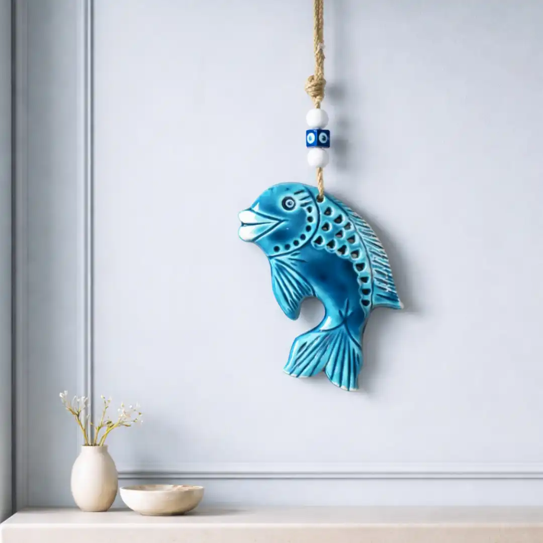 Aqua Evil Eye Classic Fish Wall Decor - Image 2