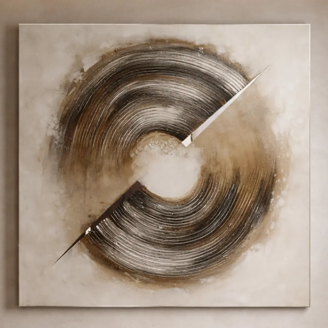 Cosmic Vortex Wall Frame | Abstract Gold Canvas Wall Art - Image 2