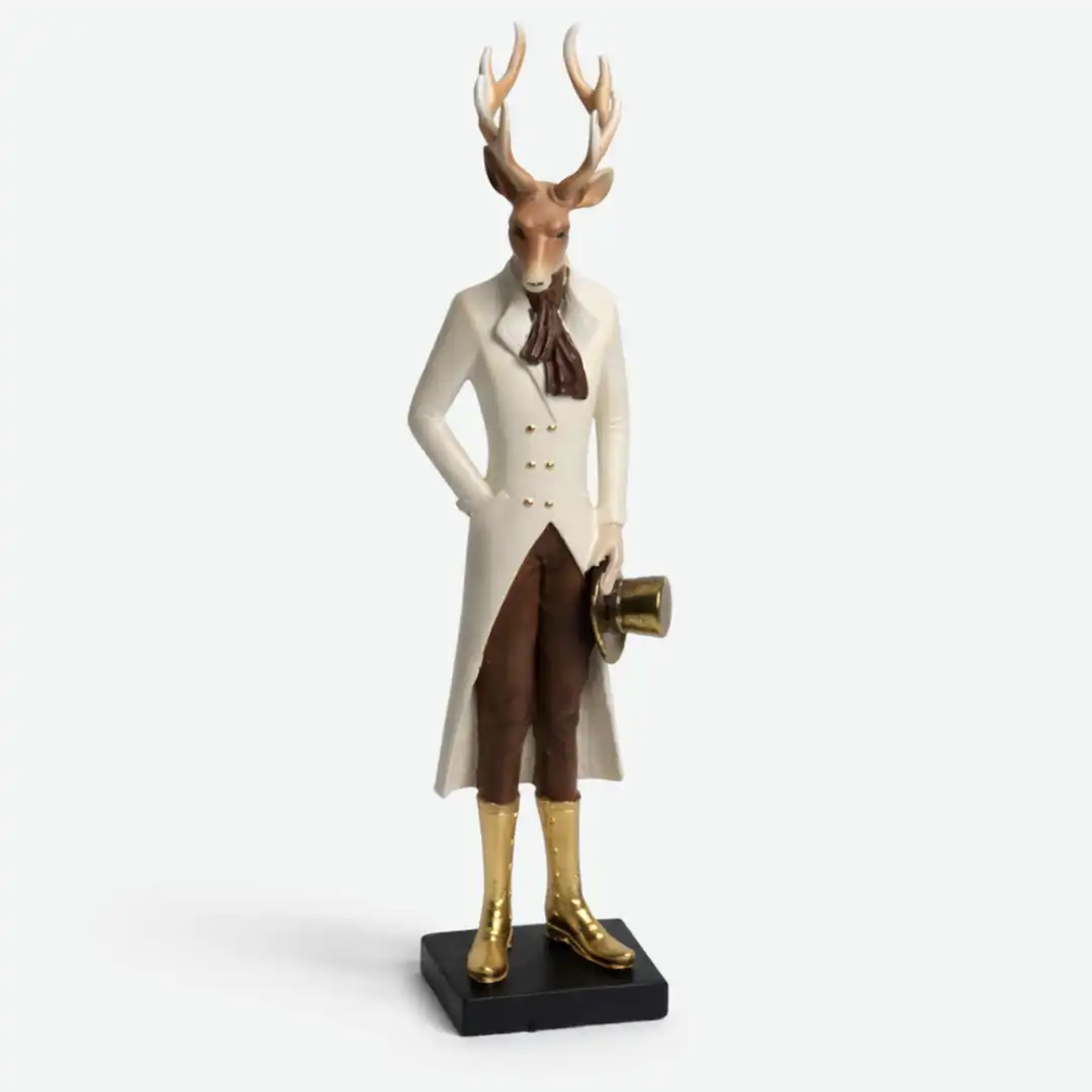 The Woodland Noble | Artistic Deer Figurine Sculpture - Image 2