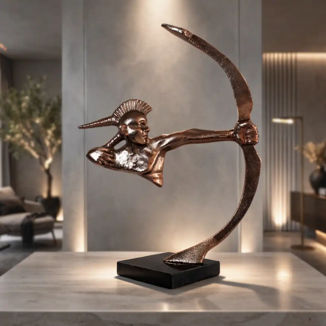 Warrior Archer Sculpture | Bold Figurative Art - Image 2