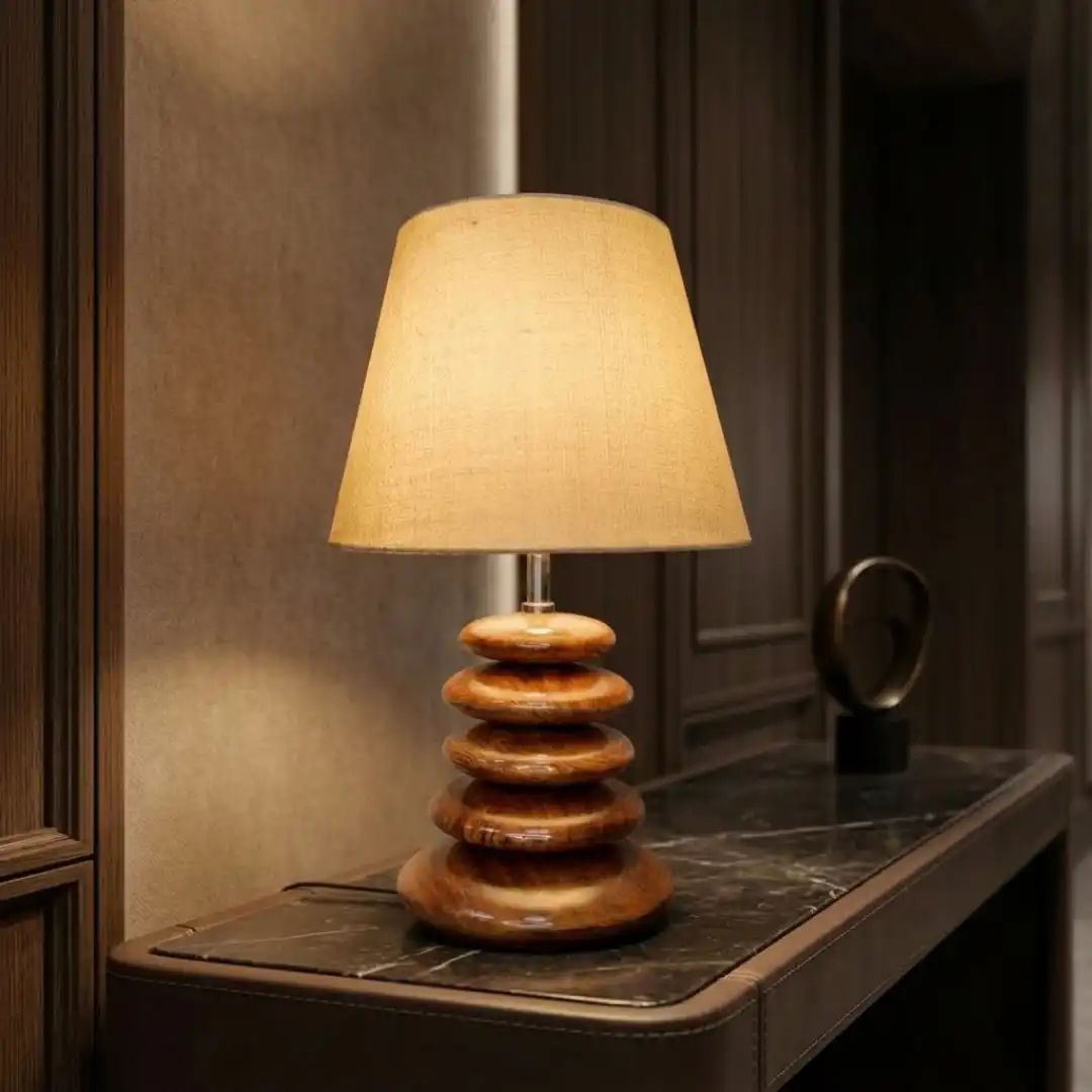 Oaken Pebble Aura Table Lamp | Designer Ambient Table Lamp - Image 2
