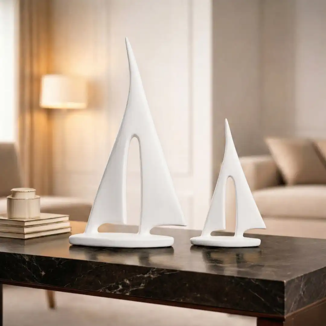 Nautica Sailboat Décor | Modern Table Sculpture - Image 2