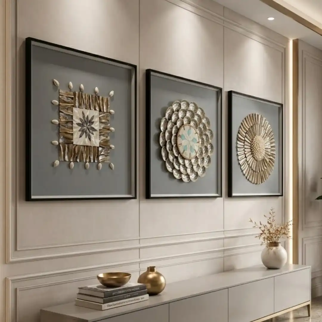 Coastal Frame (Set of 3) | Elegant Wall Frame Set - Image 2