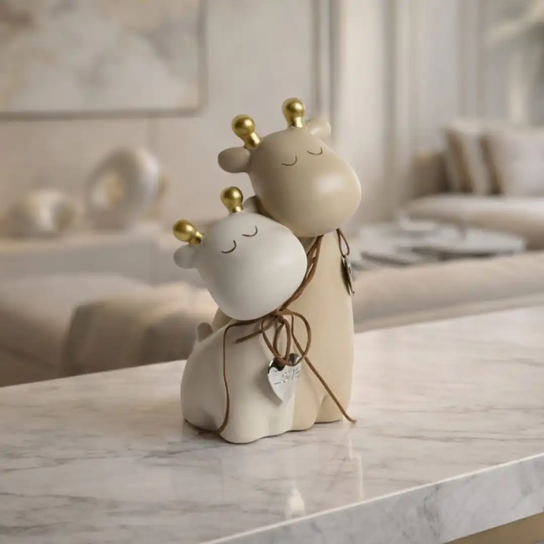 Little Tall Friend | Cute Giraffe Figurine Set - Image 2