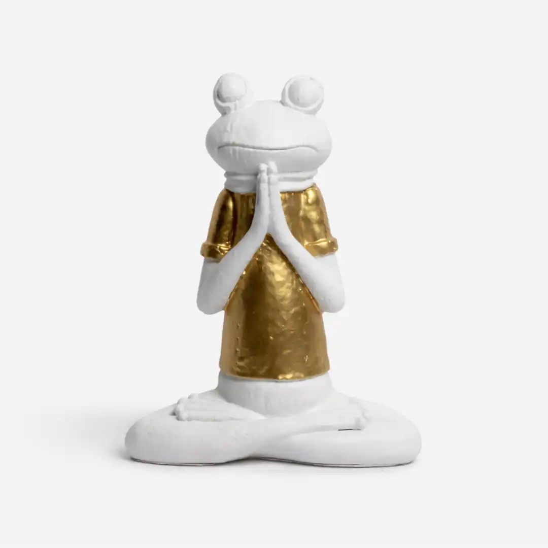Mindful Frog Figurine | Luxury Resin Table Accent - Image 5