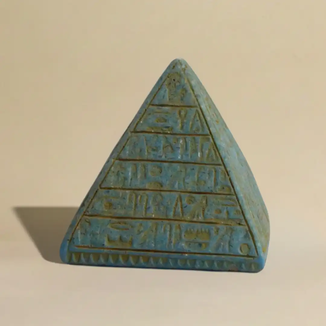 Pyramid of Giza Sculpture | Luxury Egyptian Stone Décor - Image 3