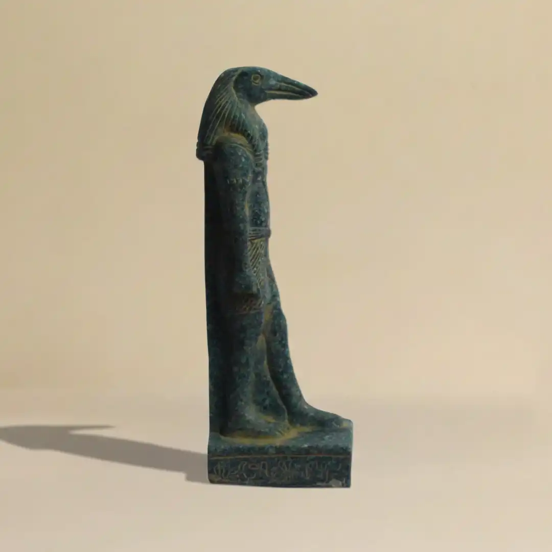 Athour Egyptian Knowledge Sculpture | Luxury Stone Décor - Image 4