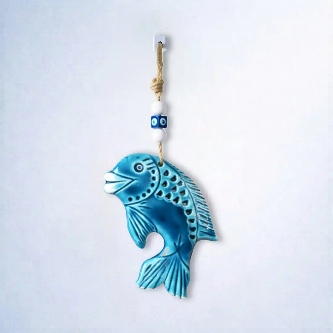 Aqua Evil Eye Classic Fish Wall Decor - Image 3