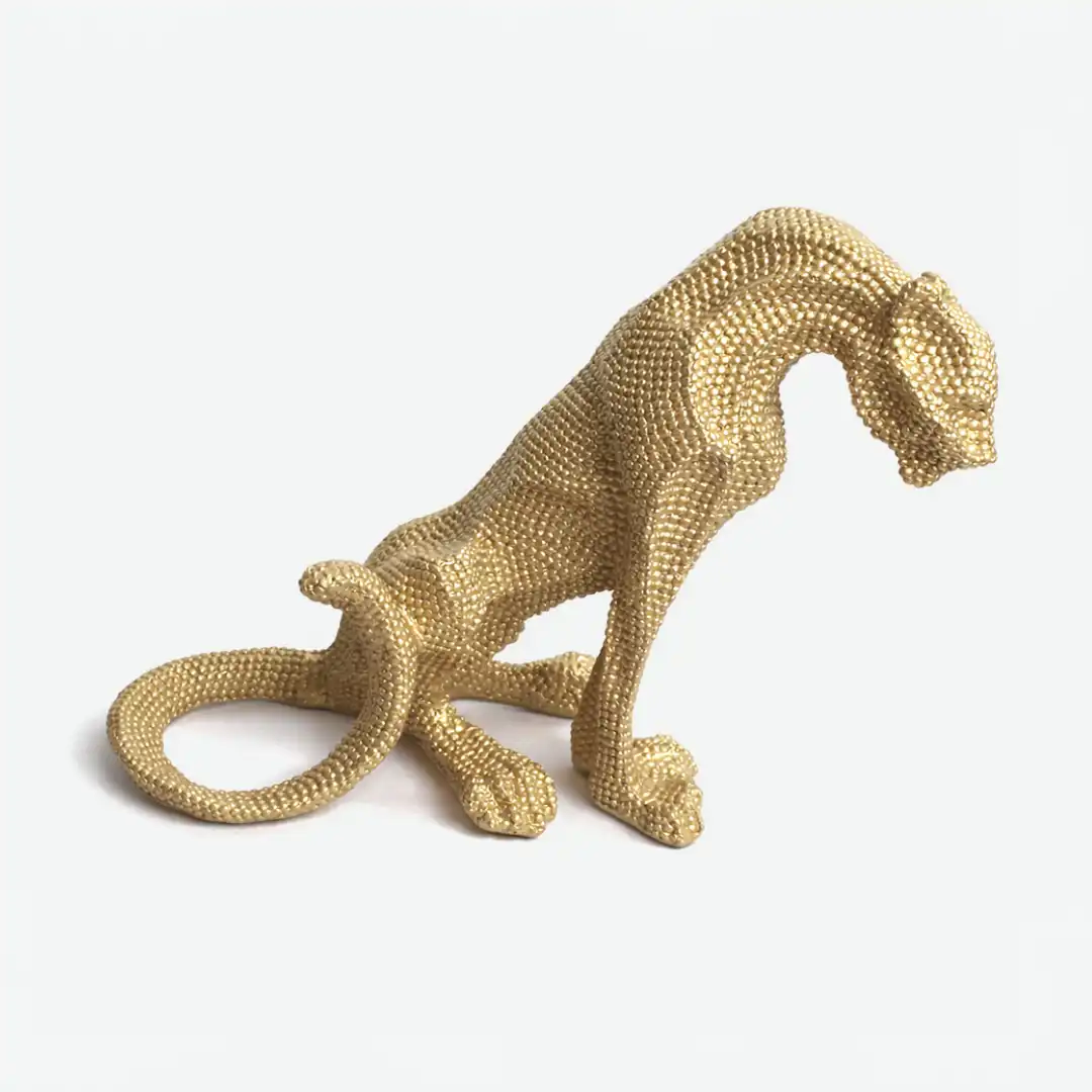 Imperial Leopard Sculpture | Luxury Animal Figurine - Image 6