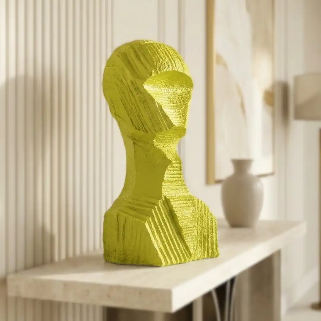 Scarlet Vision Sculpture | Modern Artistic Figurine | Luxury Statement Decor - Image 3