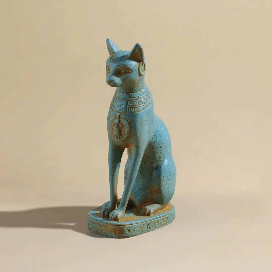Bastet Egyptian Goddess Sculpture | Luxury Stone Décor - Image 3