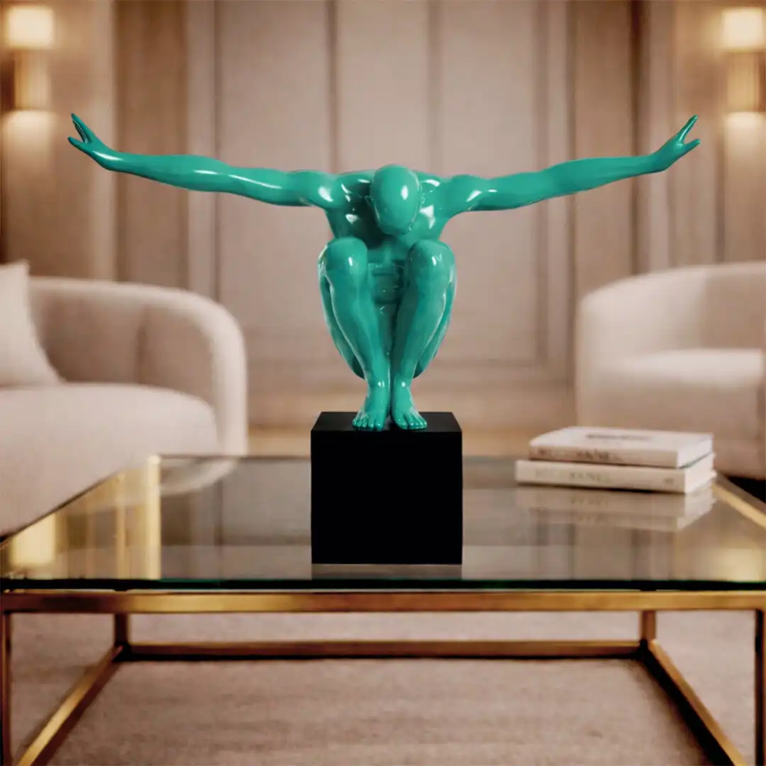 Majestic Rise Sculpture | Modern Human Form Art - Image 3