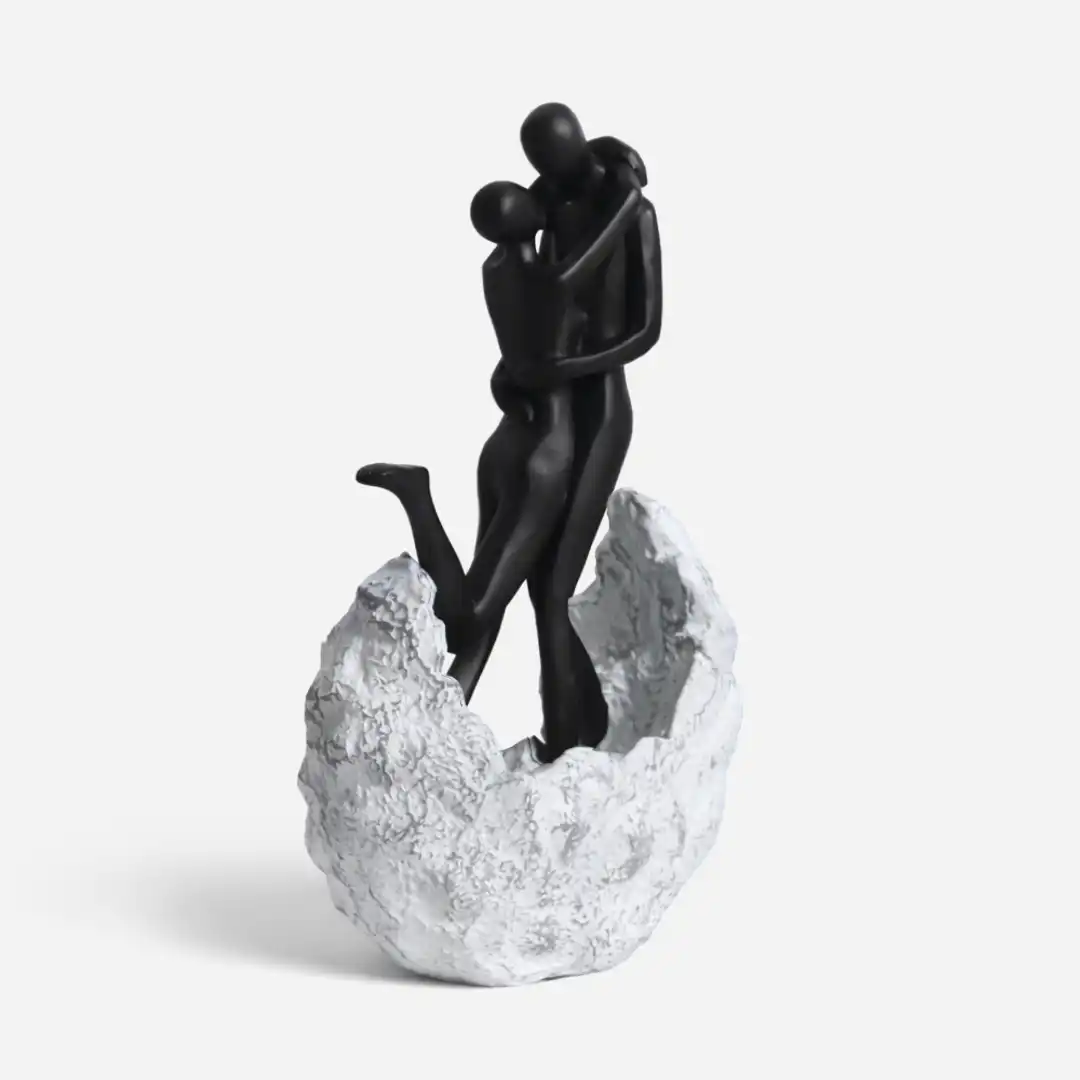 Modern Couple Sculpture | Artistic Table Decor - Image 3