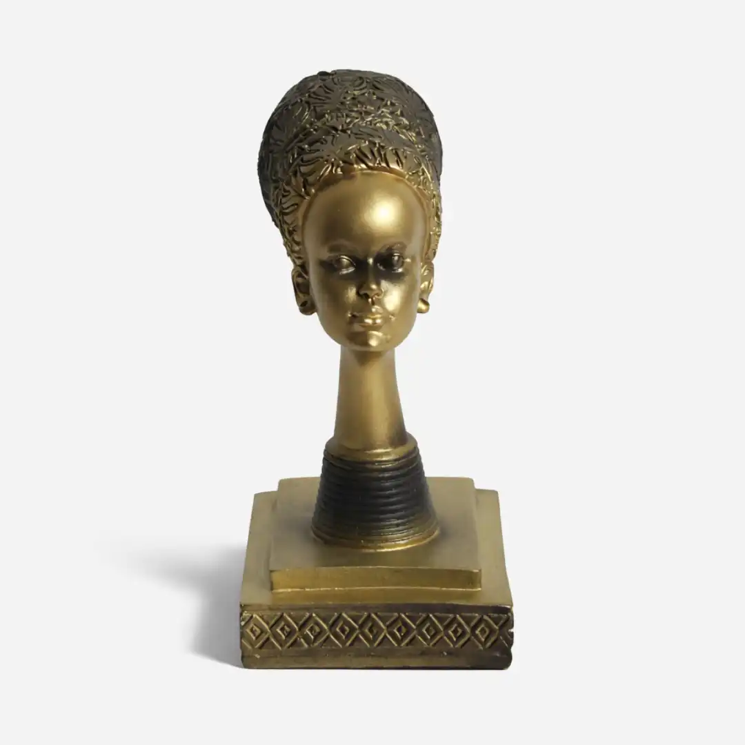 Africa Lady Book Guardian | Artistic Bookend Sculpture - Image 2