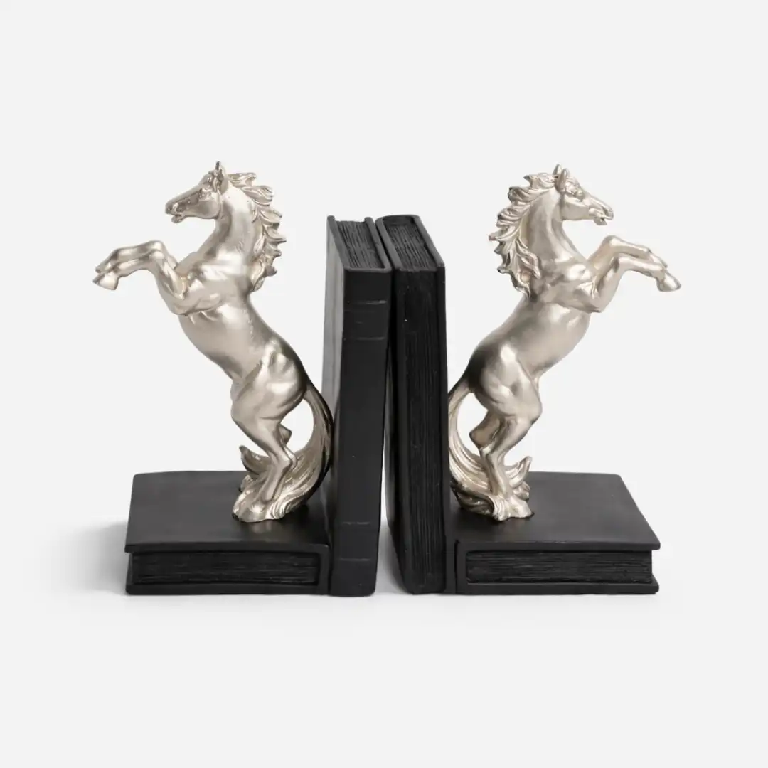 Noble Steed Bookends | Horse Sculpture Bookends - Image 5