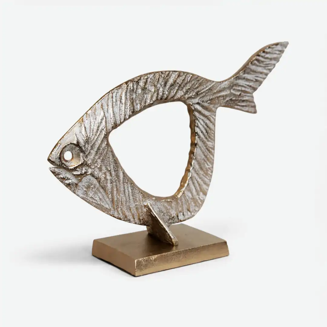 Aurelia Fish Art Statue | Modern Abstract Sculpture - Image 5