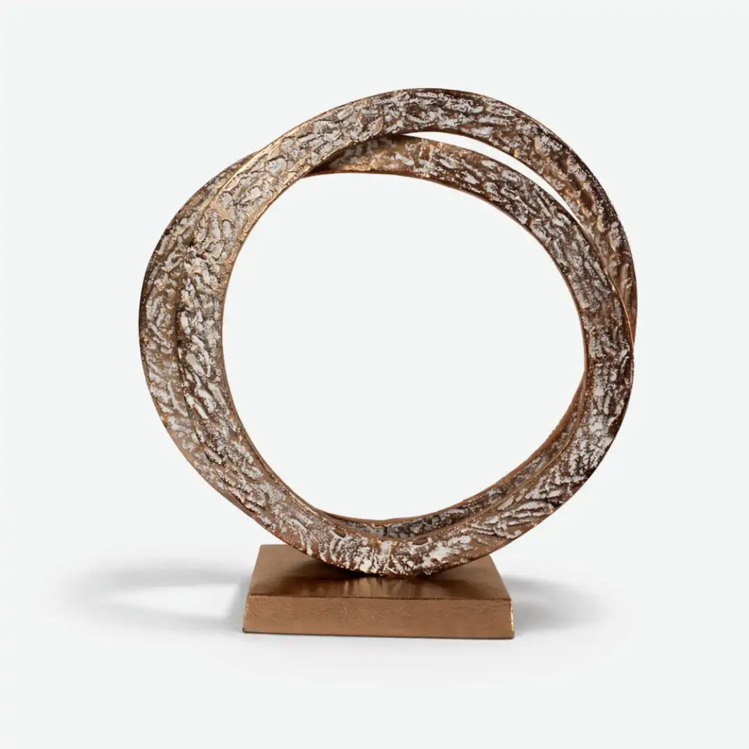 Infinity Ring Sculpture | Modern Abstract Loop Art - Image 6