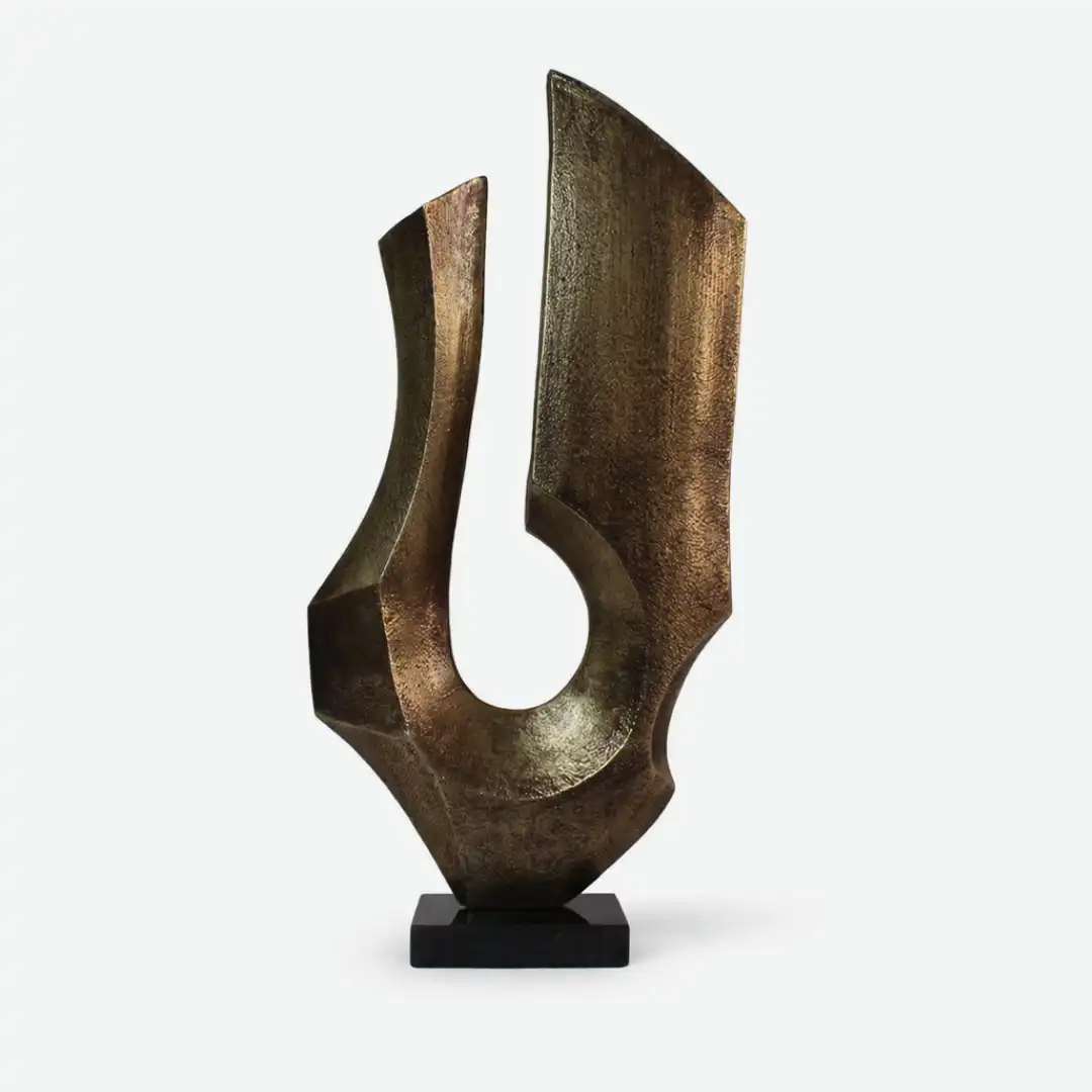 Eternal Flame Sculpture | Abstract Vertical Art - Image 3