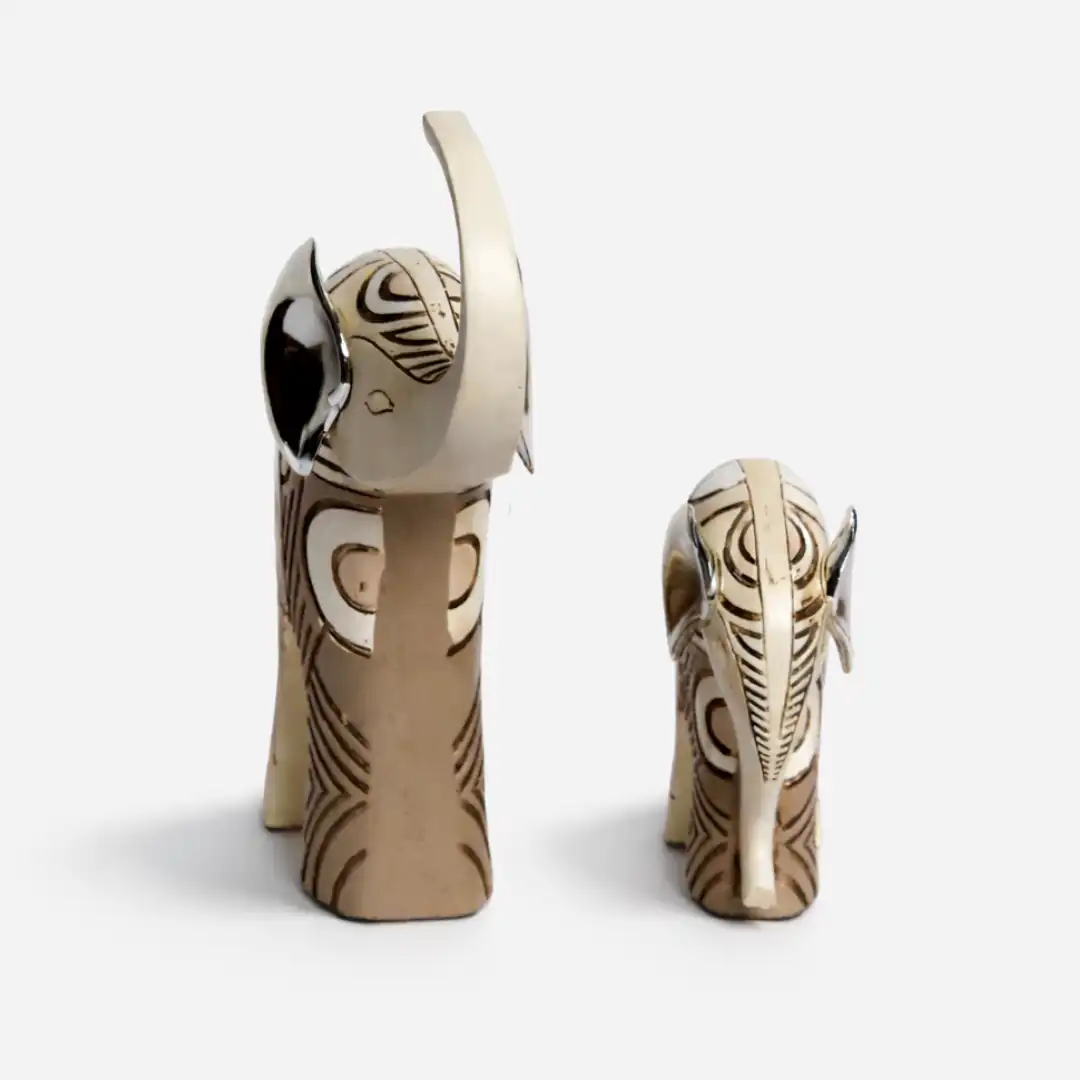 Lucky Trunk | Elephant Duo Table Accent - Image 3