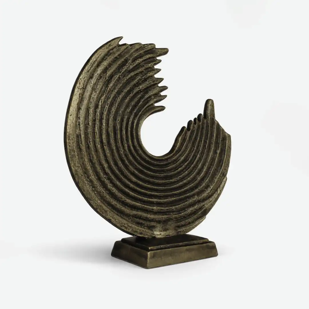 Aurelia Wave Art | Abstract Circular Sculpture - Image 2