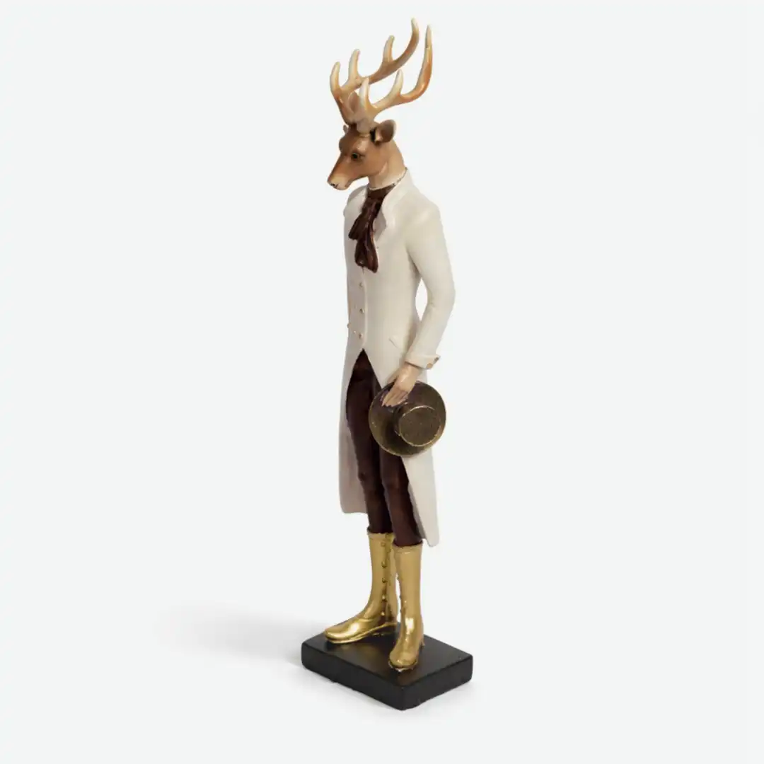The Woodland Noble | Artistic Deer Figurine Sculpture - Image 3