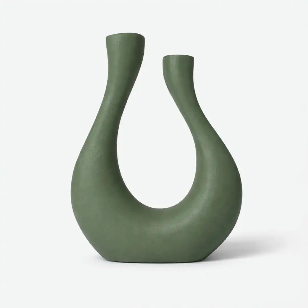 Twin Flow Vase | Sculptural Dual Neck Vase - Image 3