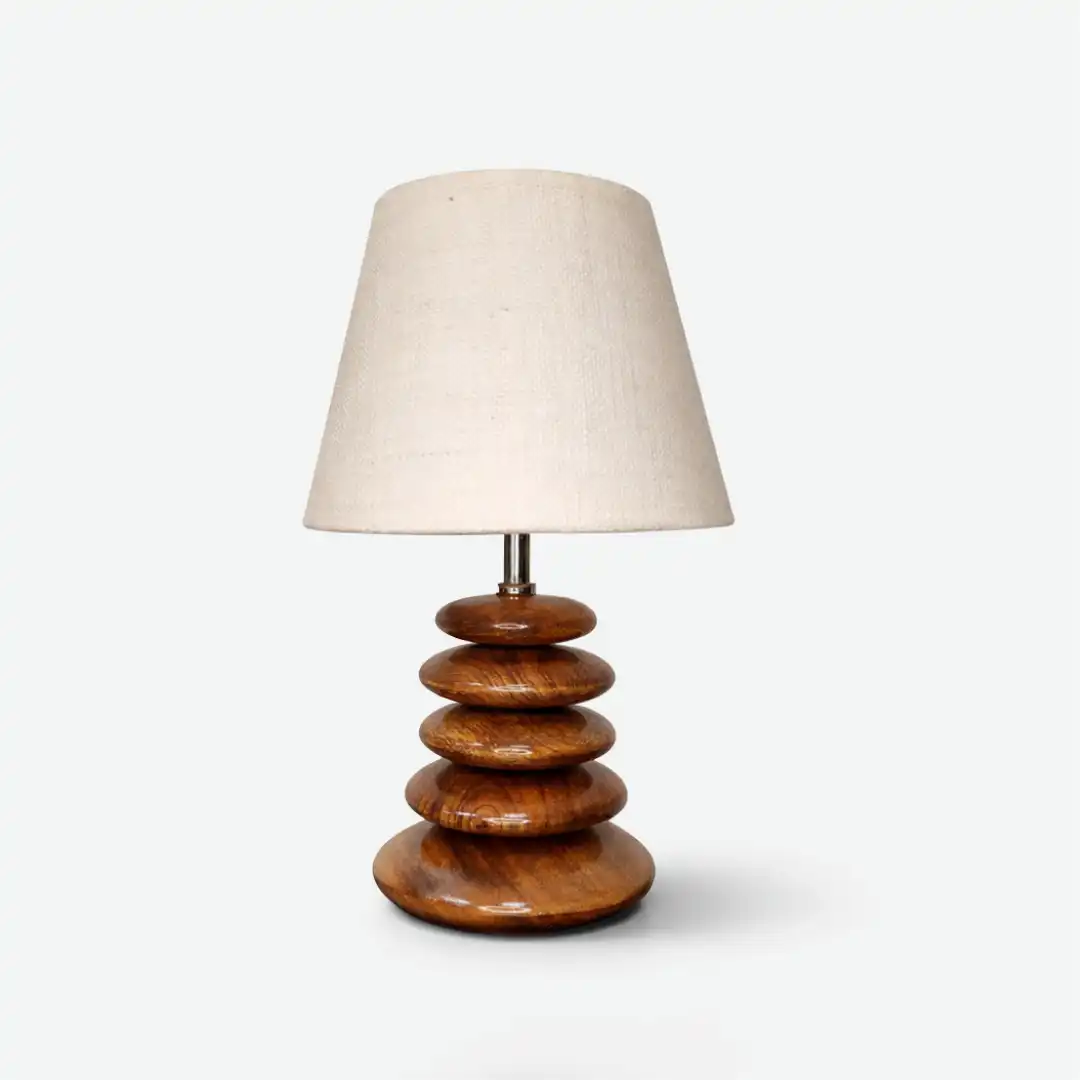 Oaken Pebble Aura Table Lamp | Designer Ambient Table Lamp - Image 3