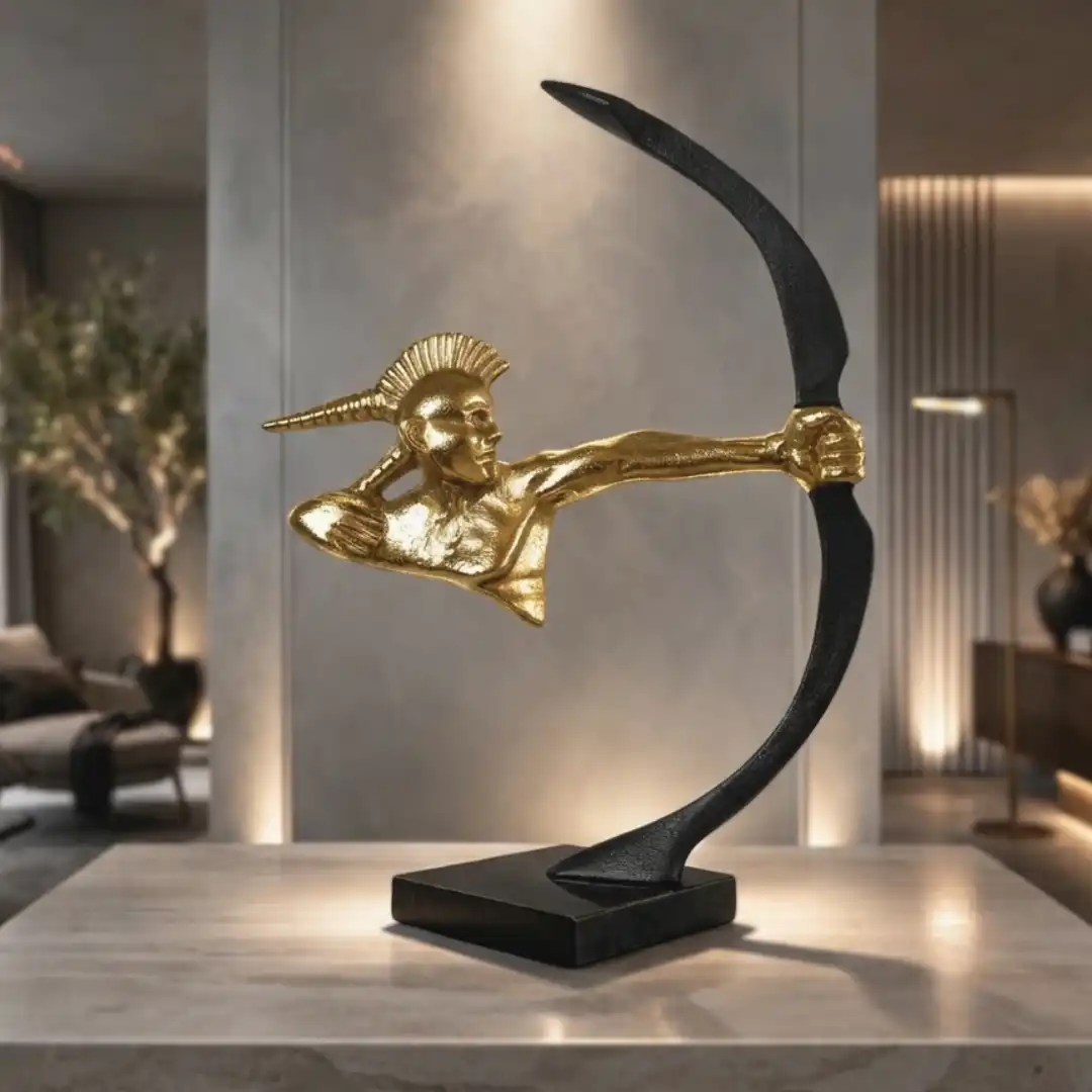 Warrior Archer Sculpture | Bold Figurative Art - Image 3
