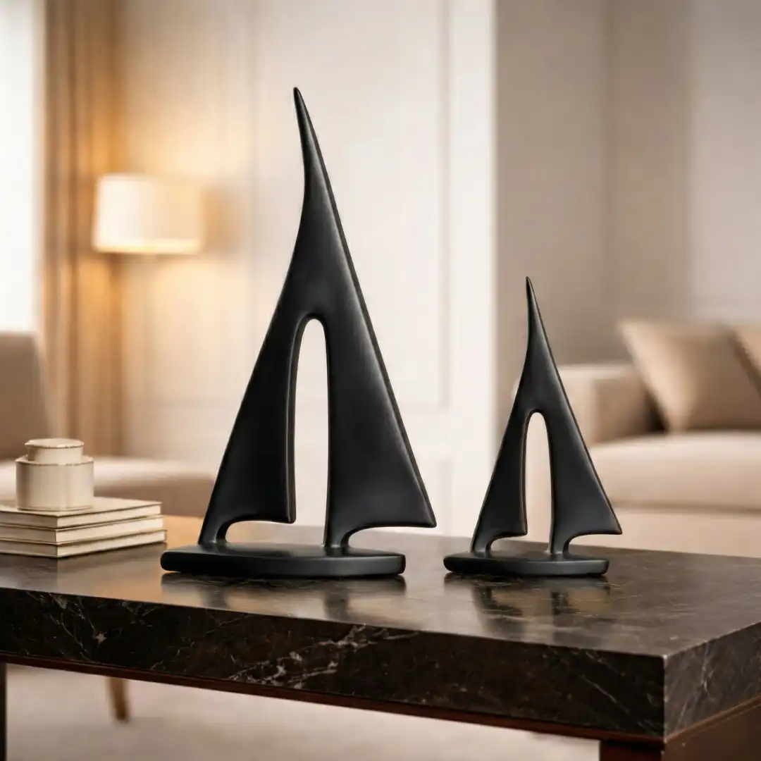 Nautica Sailboat Décor | Modern Table Sculpture - Image 3