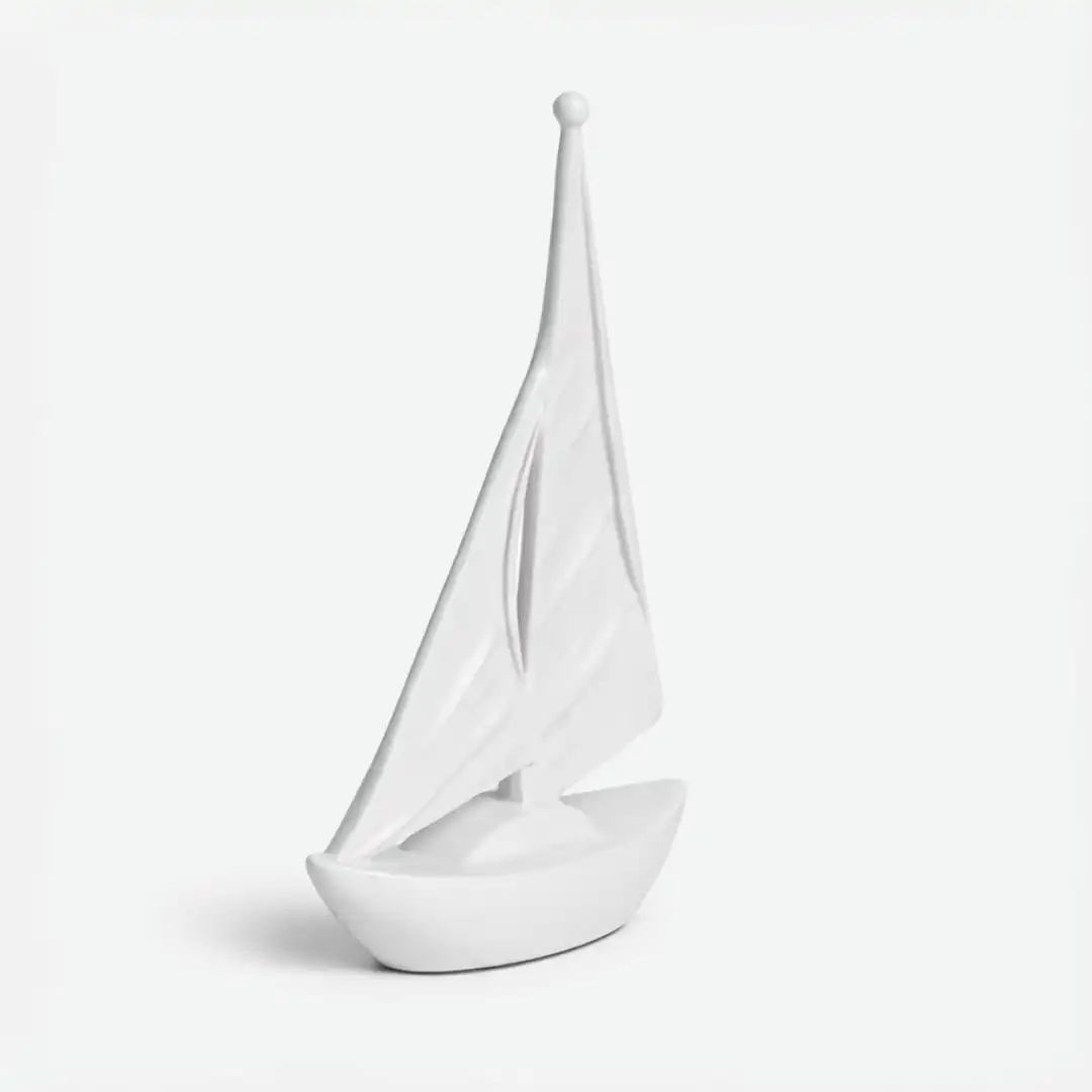 Whispering Sail | Minimalist Boat Sculpture - Image 5