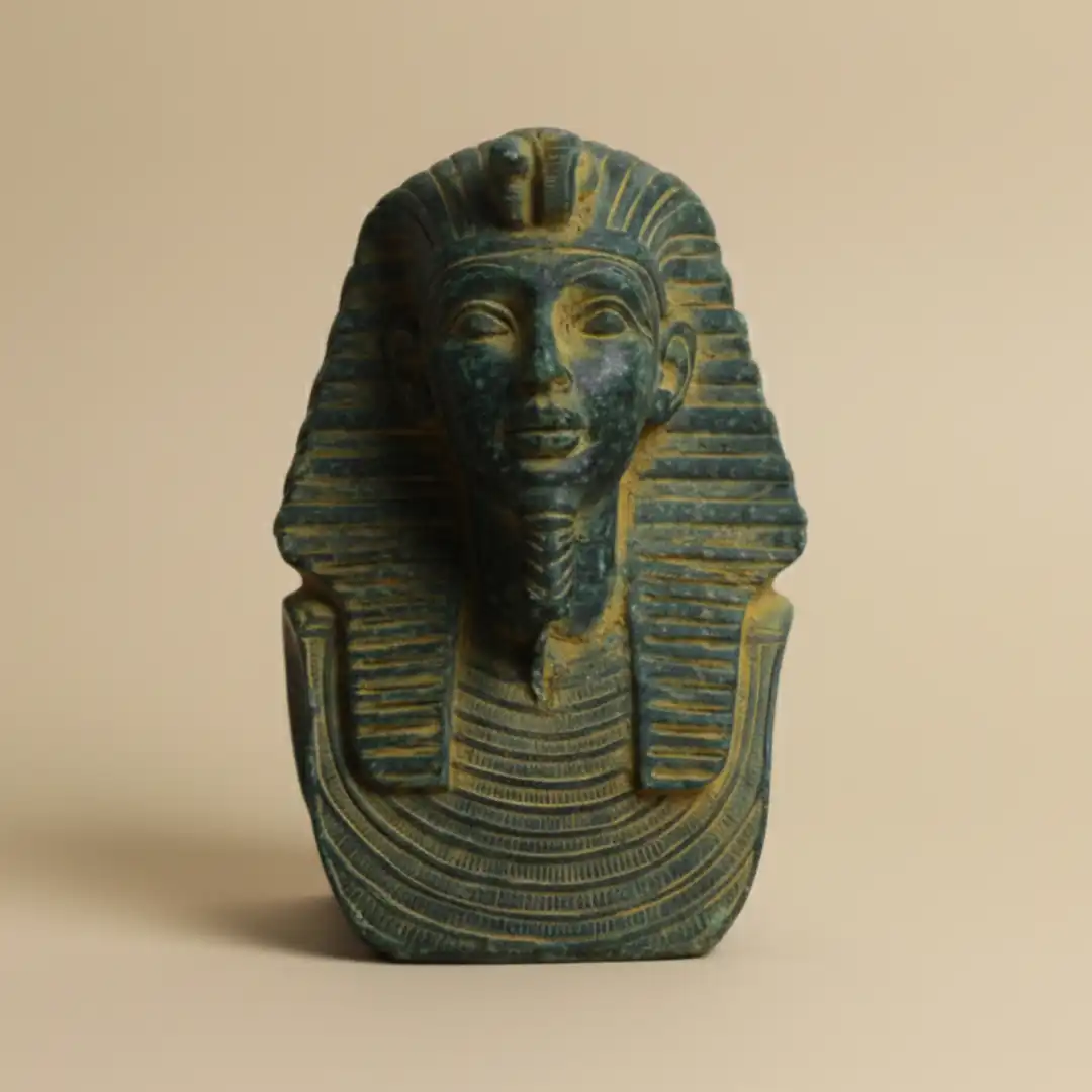 King Tutankhamun Bust Sculpture | Luxury Egyptian Pharaoh Décor - Image 3