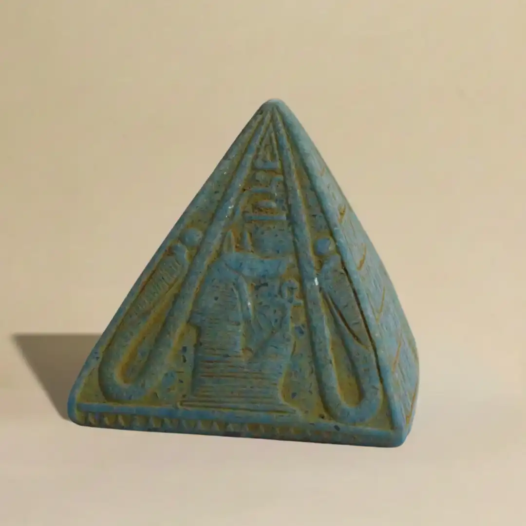Pyramid of Giza Sculpture | Luxury Egyptian Stone Décor - Image 4