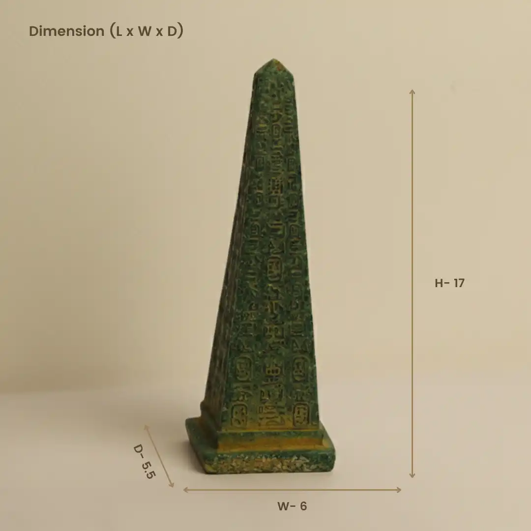 Obelisk Ancient Tower Sculpture | Ancient Egyptian Tower Stone Décor - Image 4