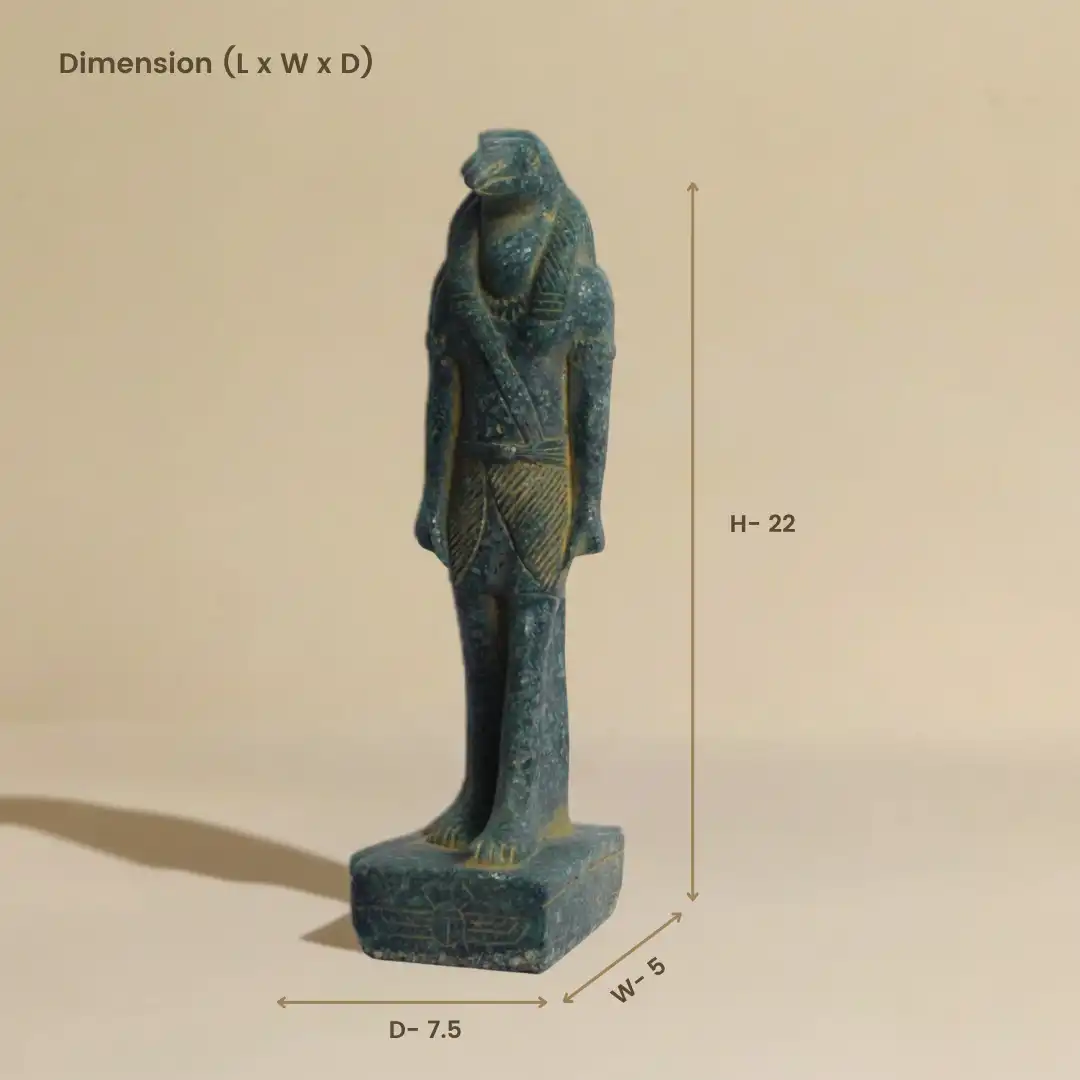 Athour Egyptian Knowledge Sculpture | Luxury Stone Décor - Image 5