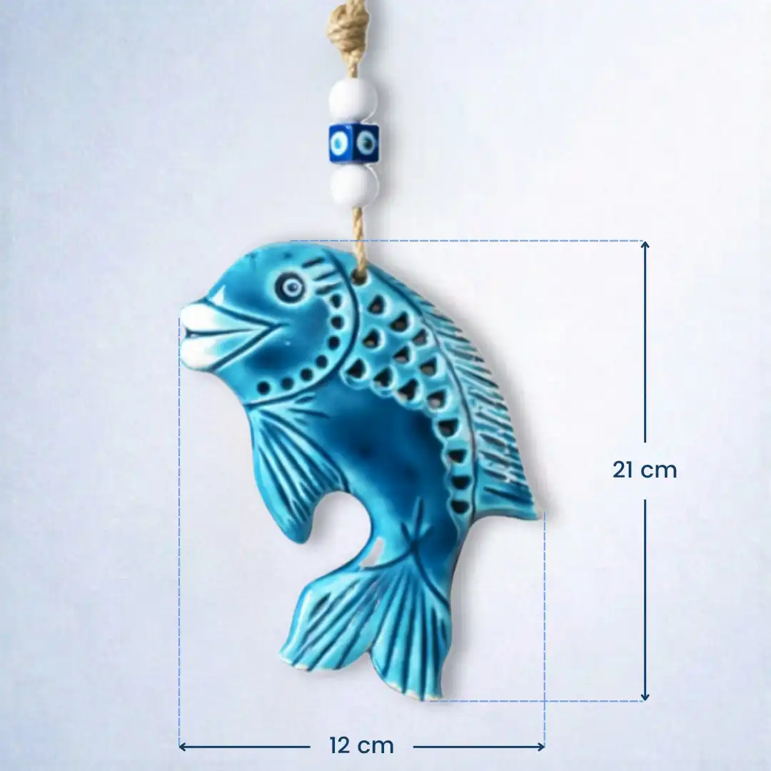 Aqua Evil Eye Classic Fish Wall Decor - Image 4