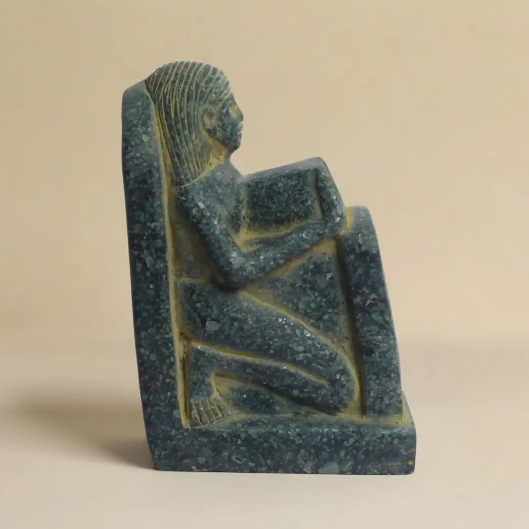 Egyptian Block Stone Sculpture | Luxury Ancient Décor Piece - Image 4