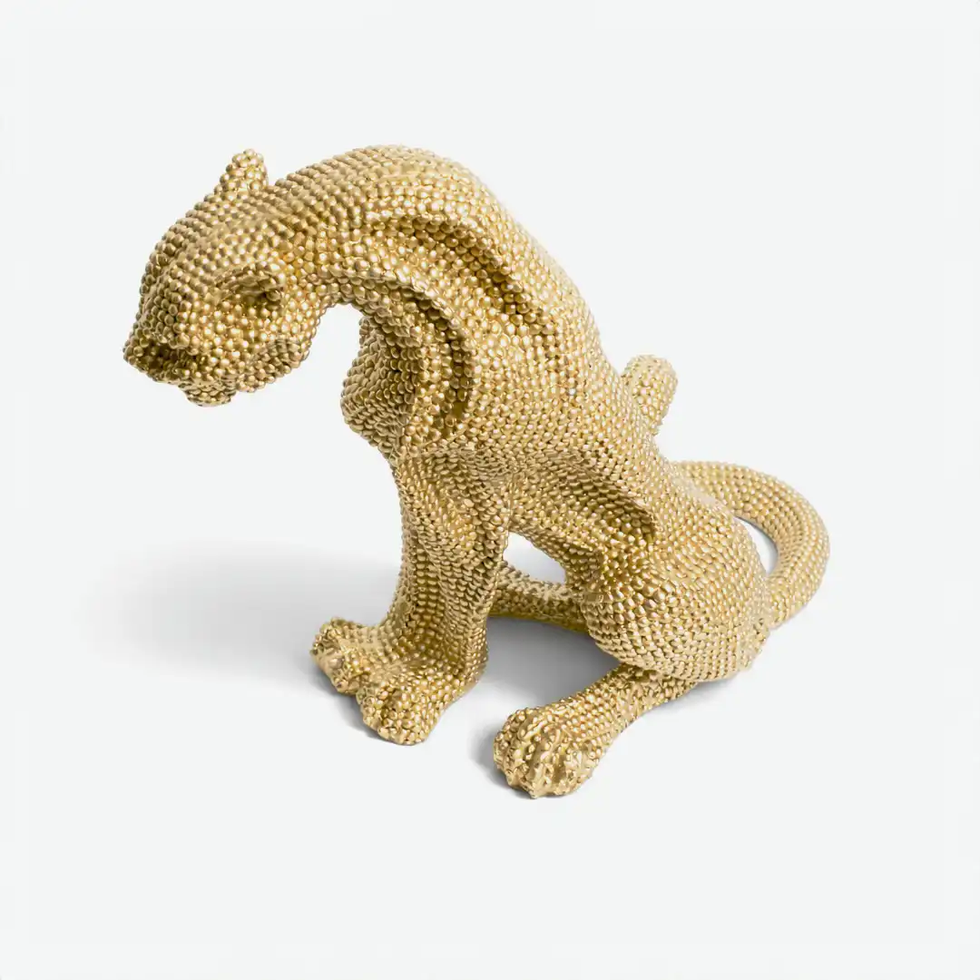 Imperial Leopard Sculpture | Luxury Animal Figurine - Image 5