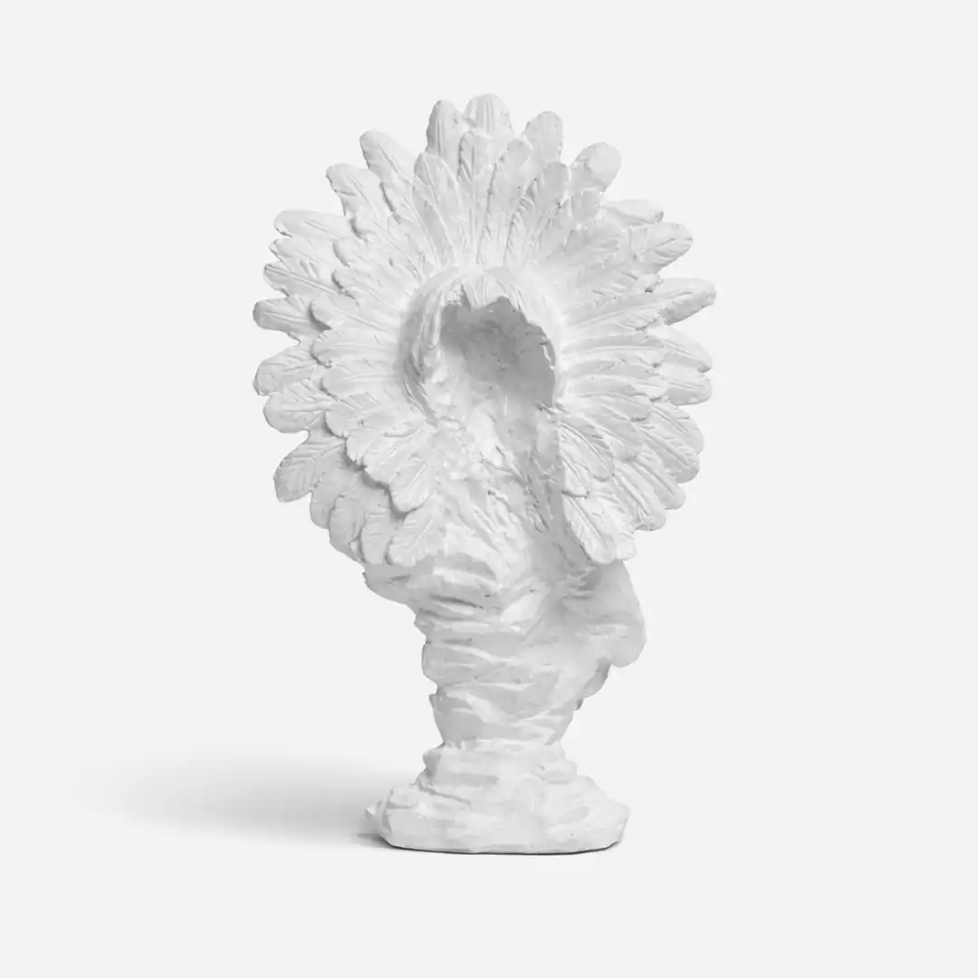 Sacred Tribal Face Sculpture | Ethnic Art Figurine - Image 4