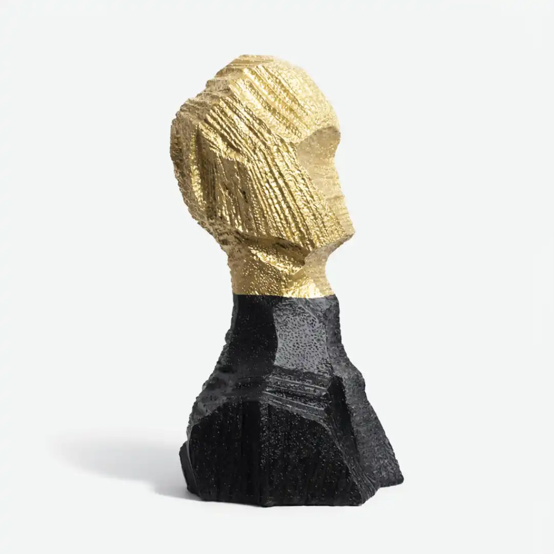 Scarlet Vision Sculpture | Modern Artistic Figurine | Luxury Statement Decor - Image 4