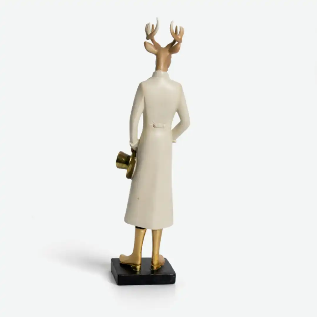 The Woodland Noble | Artistic Deer Figurine Sculpture - Image 4