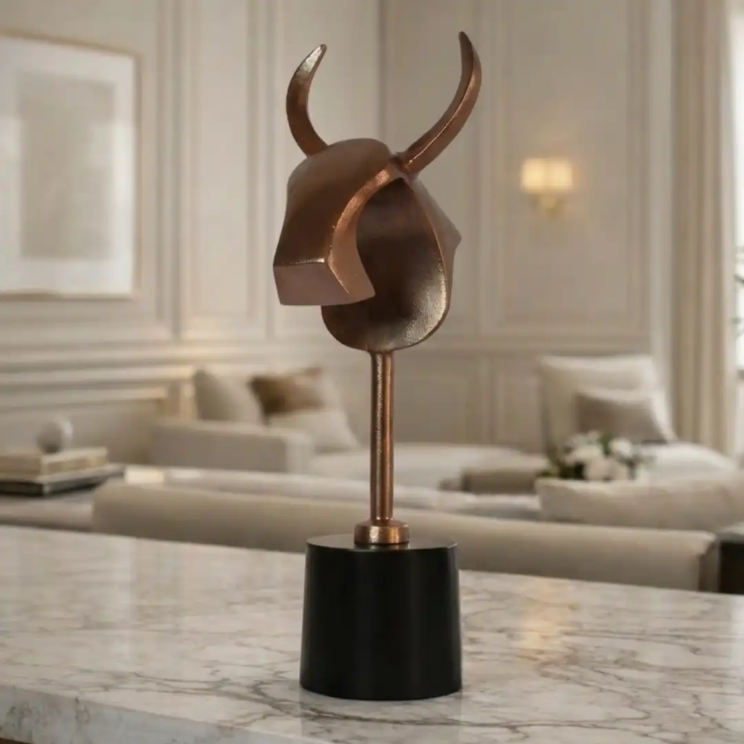 Aureus Bull Art Statue | Luxury Bull Sculpture - Image 2