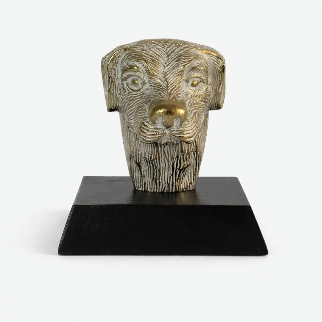 Imperial Dog Art Bust | Luxury Dog Sculpture - Image 4