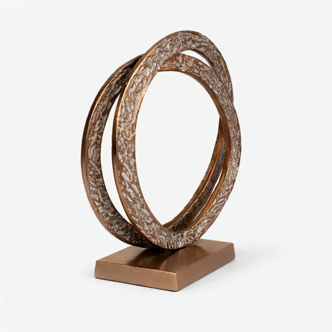 Infinity Ring Sculpture | Modern Abstract Loop Art - Image 5