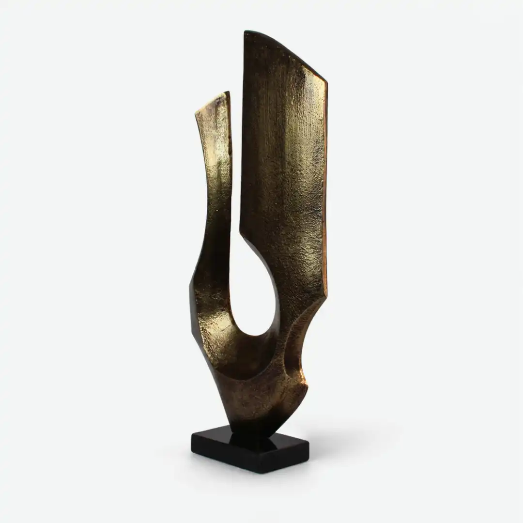 Eternal Flame Sculpture | Abstract Vertical Art - Image 4